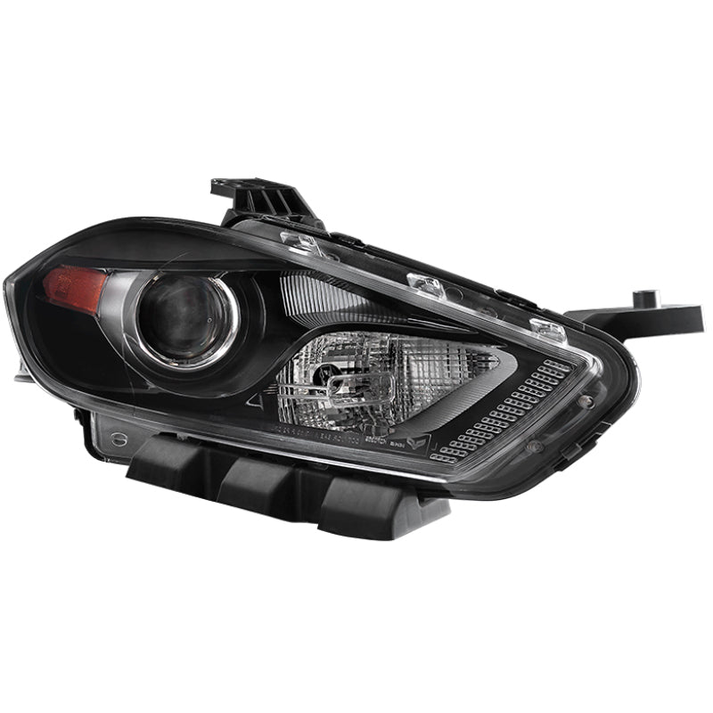xTune Dodge Dart 13-15 Passenger Side Projector Headlight -OEM Right - Black HD-JH-DDART13-HID-OE-R SPYDER Headlights