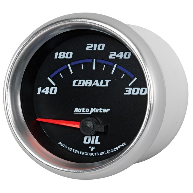 Autometer Cobalt 66.7mm 140-300 Degree F Electric Oil Temperature Gauge AutoMeter Gauges