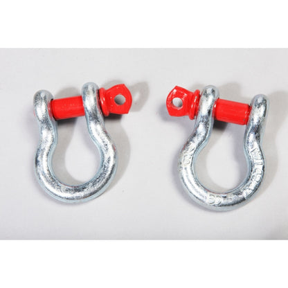 Rugged Ridge 3/4in 9500lb D-Shackle Set Rugged Ridge Shackle Kits