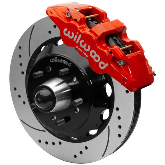 Wilwood AERO6 Front Truck Kit 14.00in Red 88-98 GMC Truck C1500/C2500 Wilwood Big Brake Kits