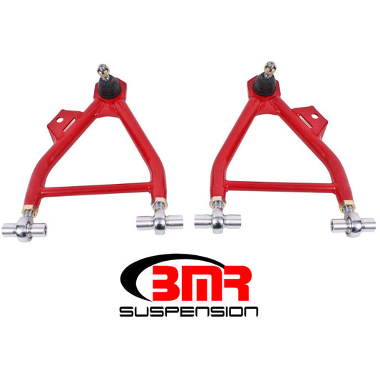BMR 94-04 Mustang Lower A-Arms (Coilover Only) w/ Adj. Rod End and STD. Ball Joint - Red BMR Suspension Control Arms