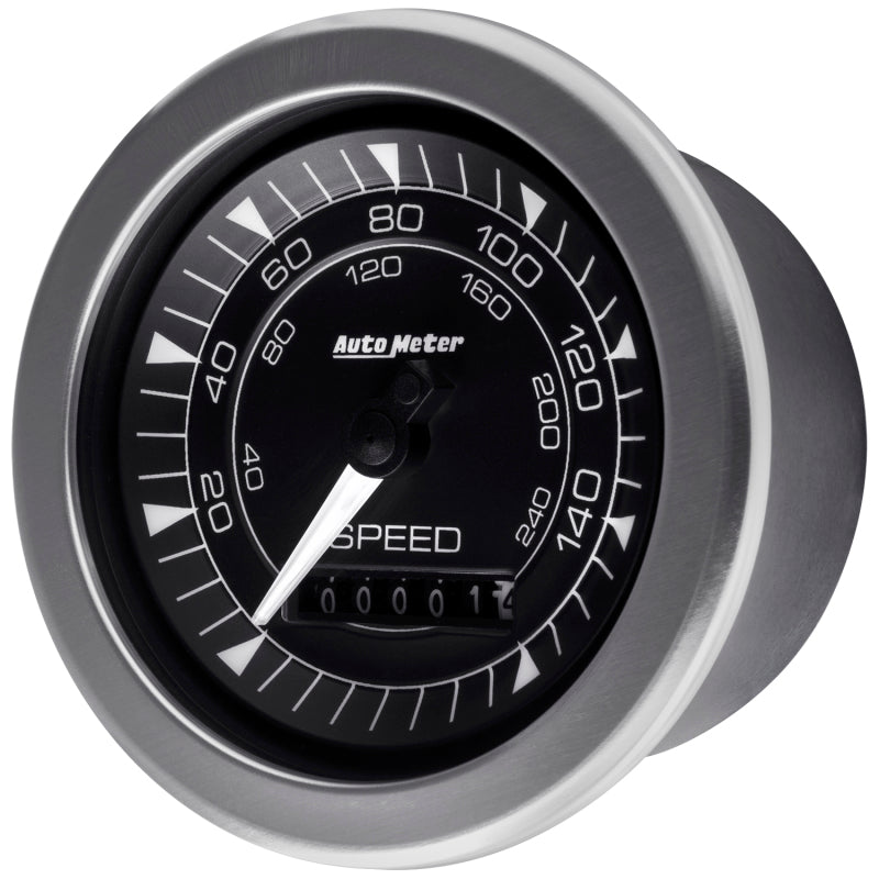 Autometer Chrono 3-3/8in 160MPH Electric Programmable Speedometer Gauge AutoMeter Gauges