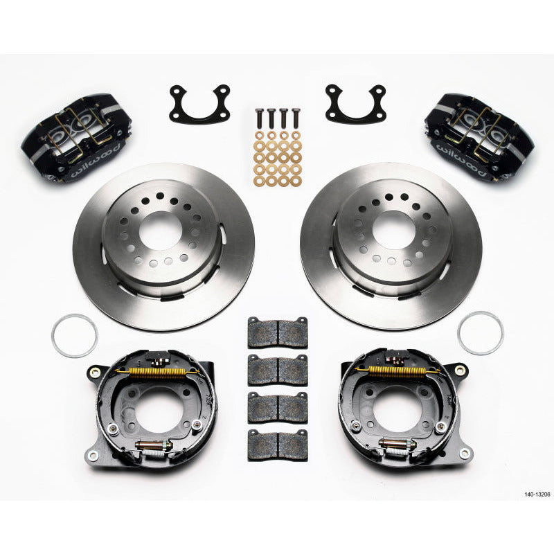 Wilwood Dynapro Dust-Boot P/S Park Brake Kit Small Ford 2.50in Offset Wilwood Big Brake Kits