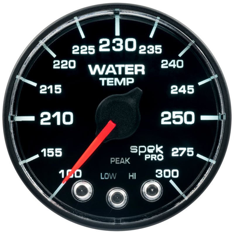 Autometer Spek-Pro - Nascar 2-1/16in Water Temp 100- 300F Bfb Ecu AutoMeter Gauges