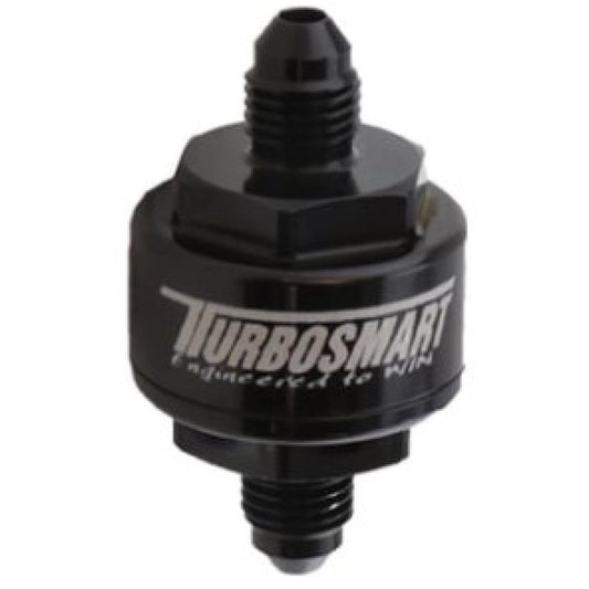 Turbosmart Billet Turbo Oil Feed Filter w/ 44 Micron Pleated Disc AN-3 Male Inlet - Black Turbosmart Oil Filter Other