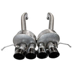 Corsa 2014-2019 Chevrolet Corvette C7 Z06 6.2L 2.75in Xtreme Axle-Back w/ Dual NPP & Quad Black Tips CORSA Performance Axle Back