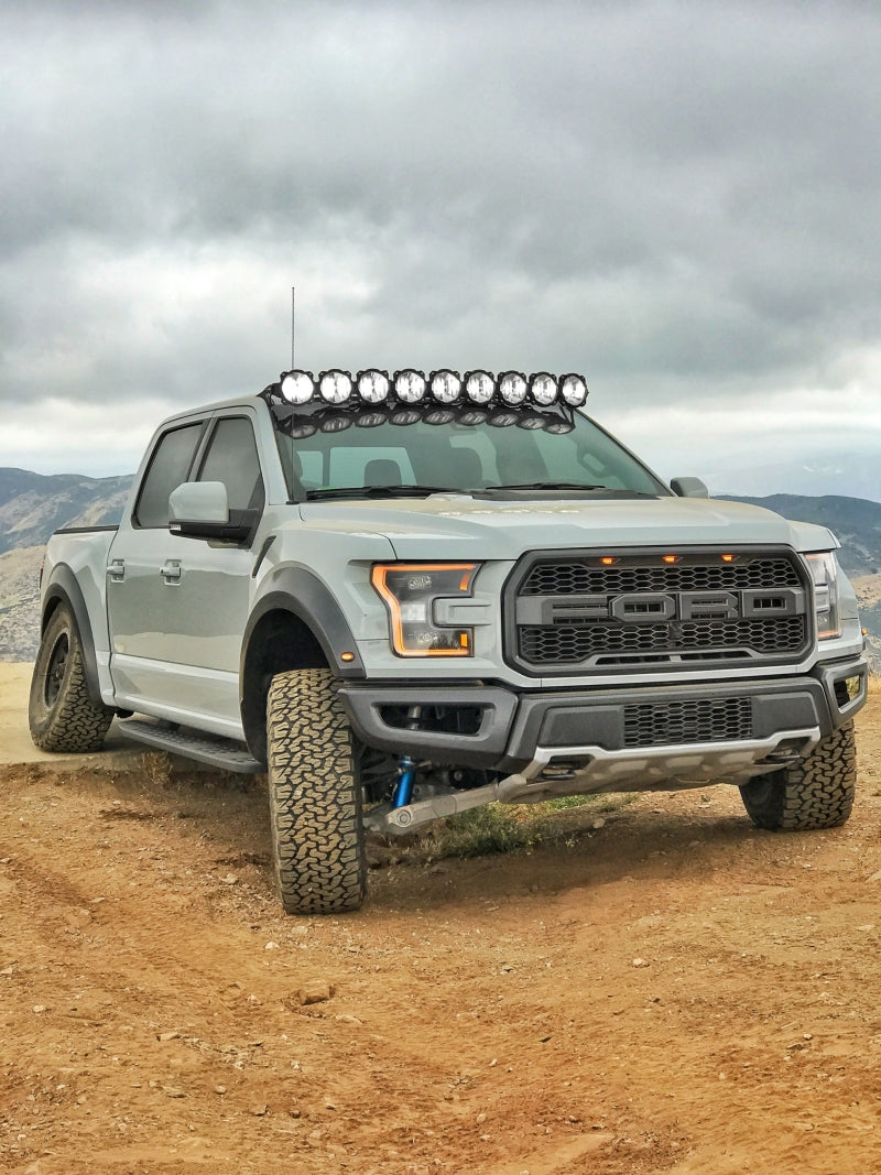 KC HiLiTES 17-18 Ford Raptor 57in. Pro6 Gravity LED 9-Light 180w Combo Beam Overhead Light Bar Sys