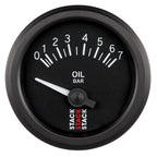 Autometer Stack 52mm 0-7 Bar M10 (M) Electric Oil Pressure Gauge - Black AutoMeter Gauges