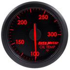 Autometer Airdrive 2-1/6in Oil Temp Gauge 100-300 Degrees F - Black AutoMeter Gauges