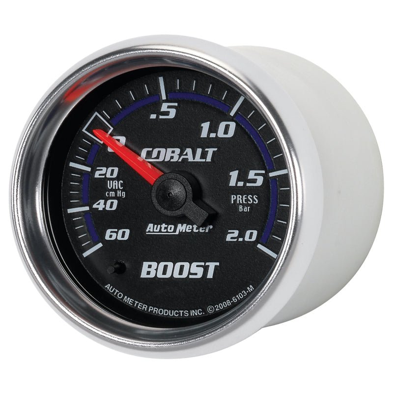Autometer Cobalt 52mm 2 BAR Mechanical Boost Gauge AutoMeter Gauges
