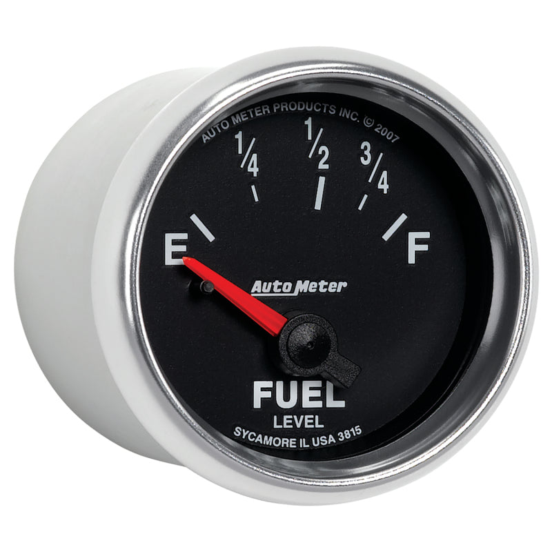 AutoMeter Gauge Fuel Level 2-1/16in. 73 Ohm(e) to 10 Ohm(f) Elec Gs AutoMeter Gauges