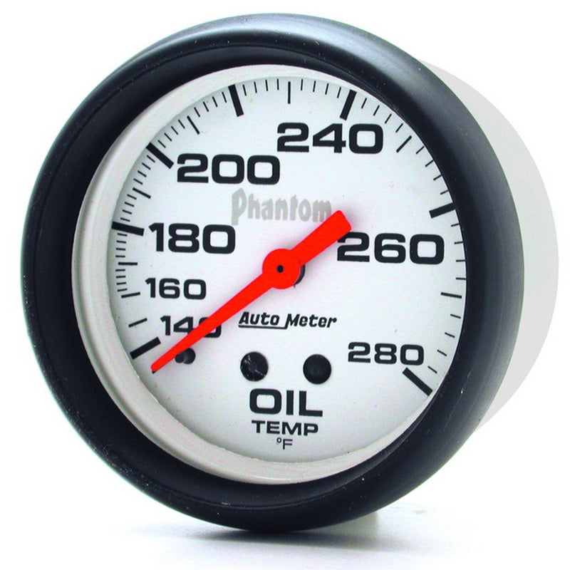 AutoMeter Gauge Oil Temp 2-5/8in. 140-280 Deg. F Mechanical Phantom AutoMeter Gauges