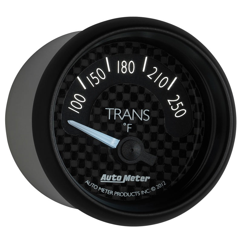 Autometer GT Series 52mm Short Sweep Electronic 100-250 Deg F Transmission Temperature AutoMeter Gauges