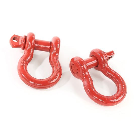 Rugged Ridge Red 3/4in D-Shackles Rugged Ridge Shackle Kits