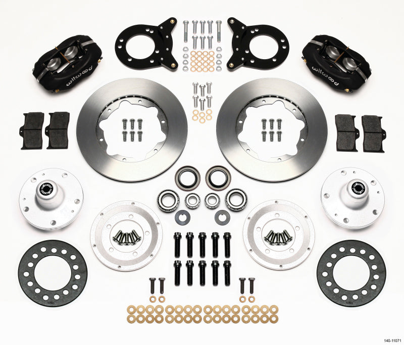 Wilwood Forged Dynalite Front Kit 11.00in 1965-1969 Mustang Disc & Drum Spindle