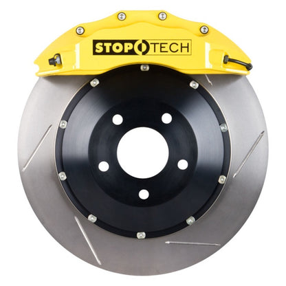 StopTech 14-15 Chevy Corvette Z51 Front BBK w/ Yellow ST-60 Calipers Slotted 380x32mm Rotors Pads Stoptech Big Brake Kits