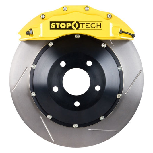 StopTech 99-02 Nissan Skyline Front BBK w/ Yellow ST-60 Calipers Slotted 380X32mm Rotors Stoptech Big Brake Kits