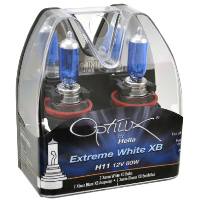 Hella Optilux XB Extreme Type H11 12V 80W Blue Bulbs - Pair Hella Bulbs