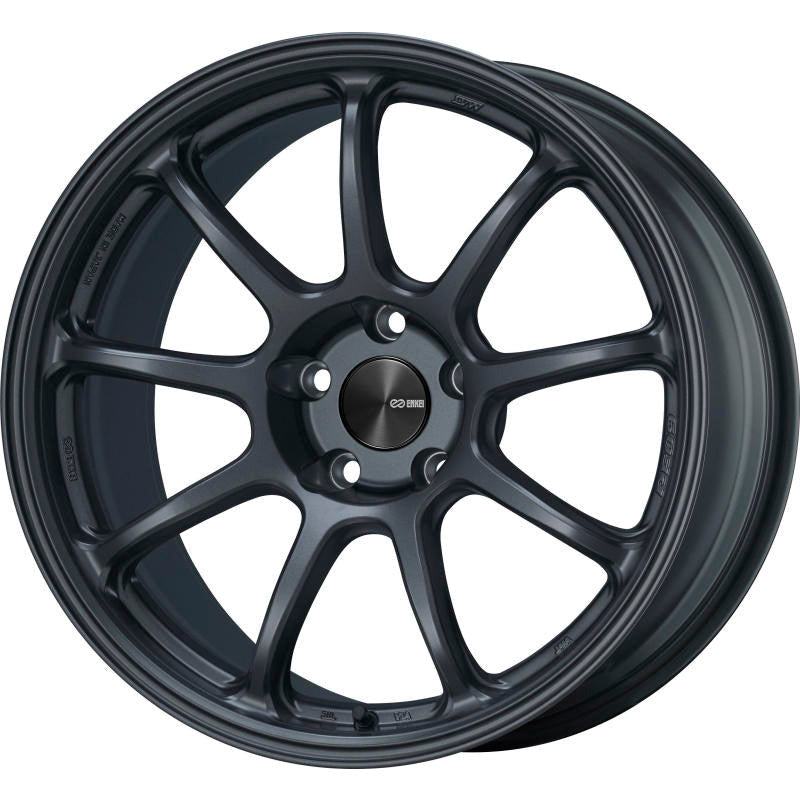 Enkei PF09 18x9.5 5x112 40mm Offset 75mm Bore Matte Gunmetal Wheel Enkei Wheels - Cast