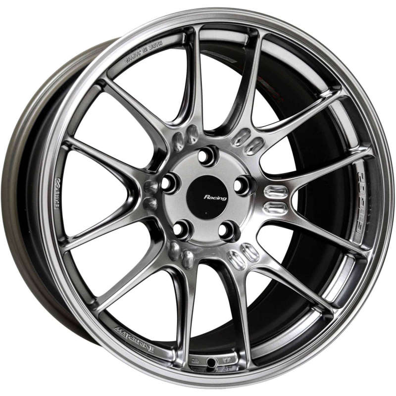 Enkei GTC02 18x9 5x100 42mm Offset 75mm Bore Hyper Silver Wheel Enkei Wheels - Cast