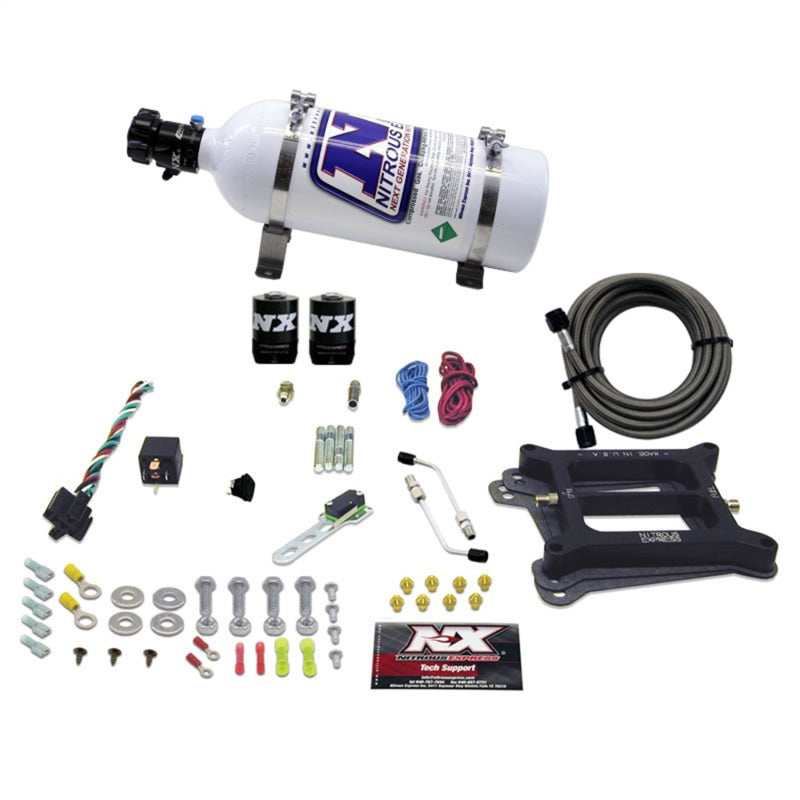 Nitrous Express 4150 4-BBL/Gasoline Nitrous Kit (100-500HP) w/5lb Bottle Nitrous Express Nitrous Systems