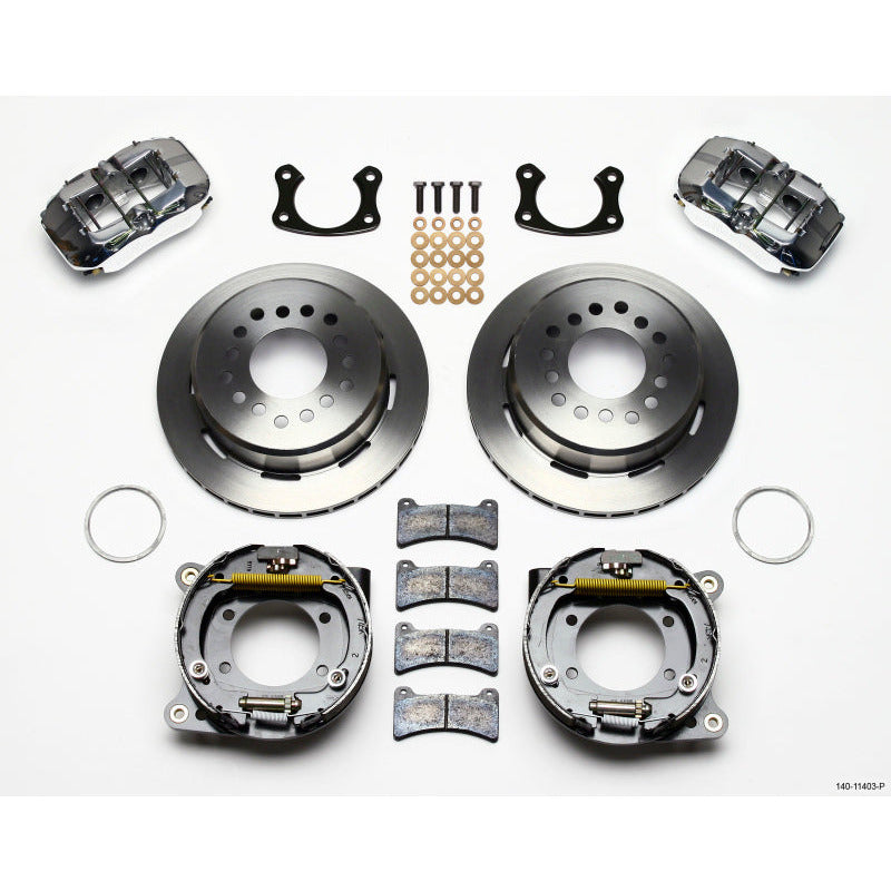 Wilwood Dynapro Low-Profile 11.00in P-Brake Kit - Polish Small Ford 2.50in Offset Wilwood Big Brake Kits