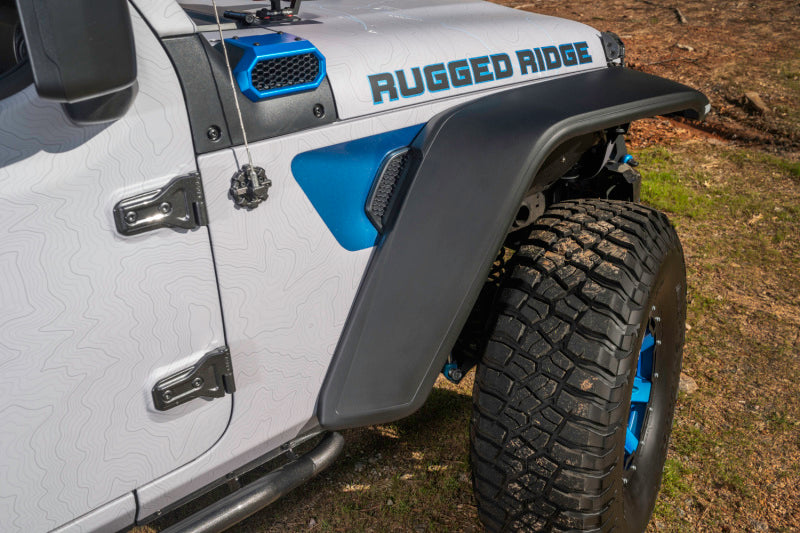 Rugged Ridge Max Terrain Fender Flare Set F & R 18-22 Jeep Wrangler JL Rugged Ridge Fenders