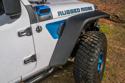 Rugged Ridge Max Terrain Fender Flare Set F & R 18-22 Jeep Wrangler JL Rugged Ridge Fenders