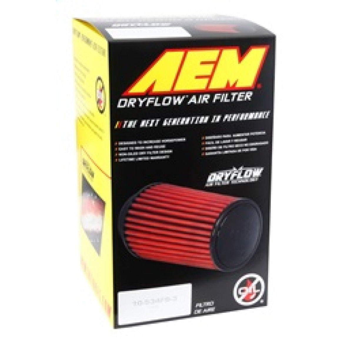 AEM 3 inch Short Neck 8 inch Element Filter Replacement AEM Induction Air Filters - Universal Fit