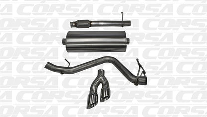 Corsa 14 GMC Sierra/Chevy Silv 1500 Reg. Cab/Long Bed 5.3L V8 Polished Sport Single Side CB Exhaust