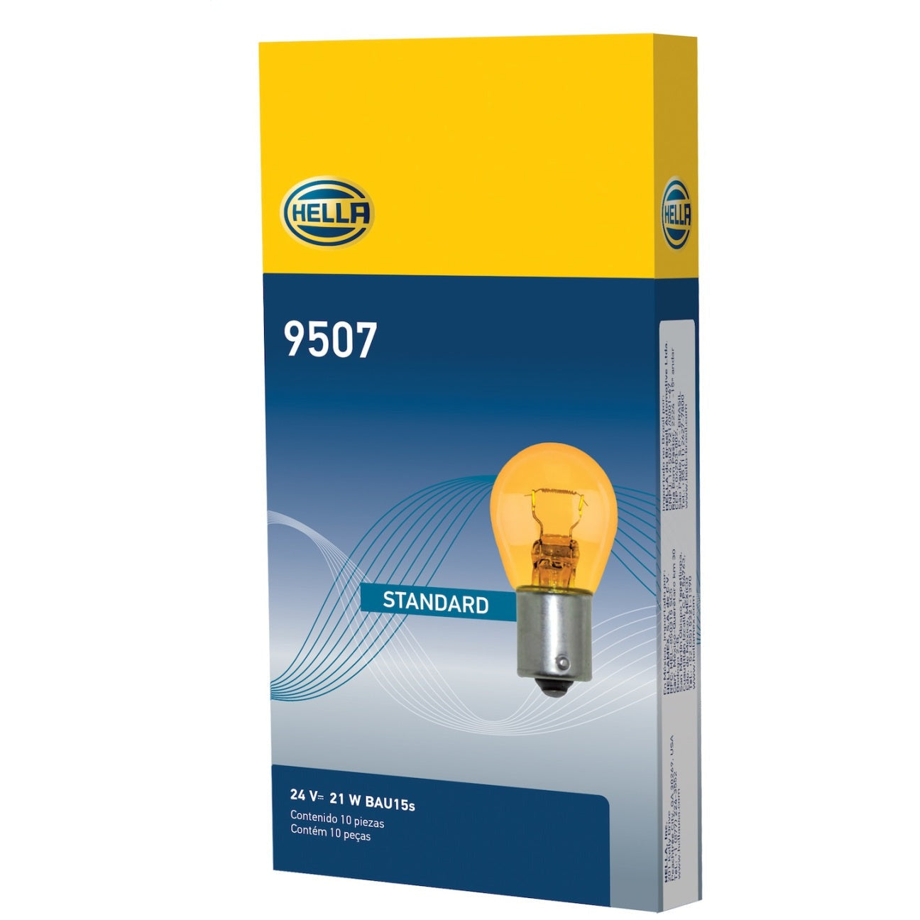 Hella Bulb 9507 24V 21W BAU15s S8 AMBER Hella Bulbs