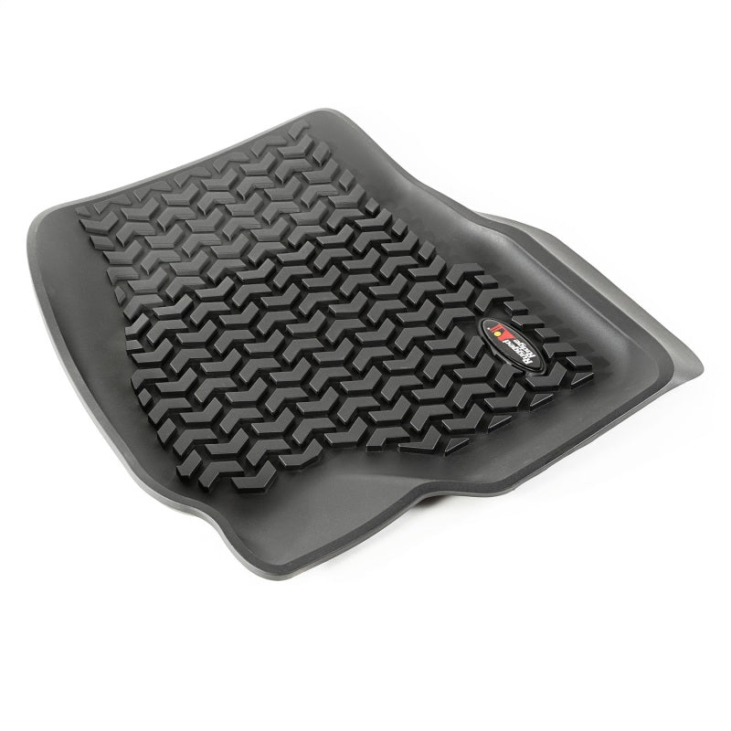 Rugged Ridge Floor Liner Front Black 2015-2020 Ford F-150 / Raptor / Extended / Super Crew Cab Rugged Ridge Floor Mats - Rubber