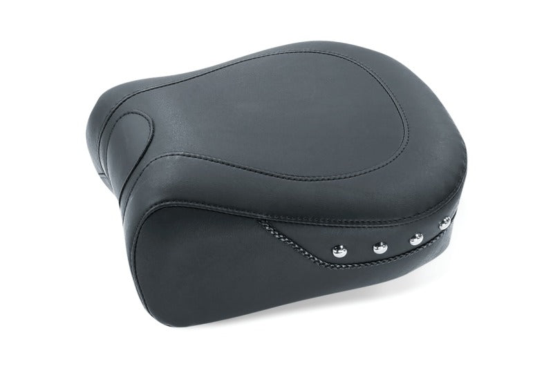 Mustang 97-07 Harley Electra Glide, Rd Glide Lowdown Standard Touring Passenger Seat w/Studs -Black