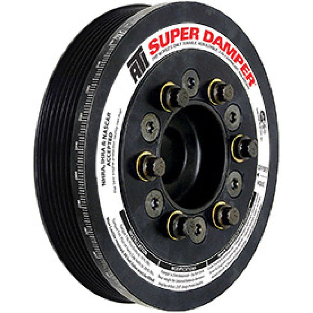 ATI Damper - 7.795in - Alum - 8 & 6 Grv - Ford Coyote 5.0 - 15 Percent OD - w/A/C Pulley ATI Crankshaft Dampers