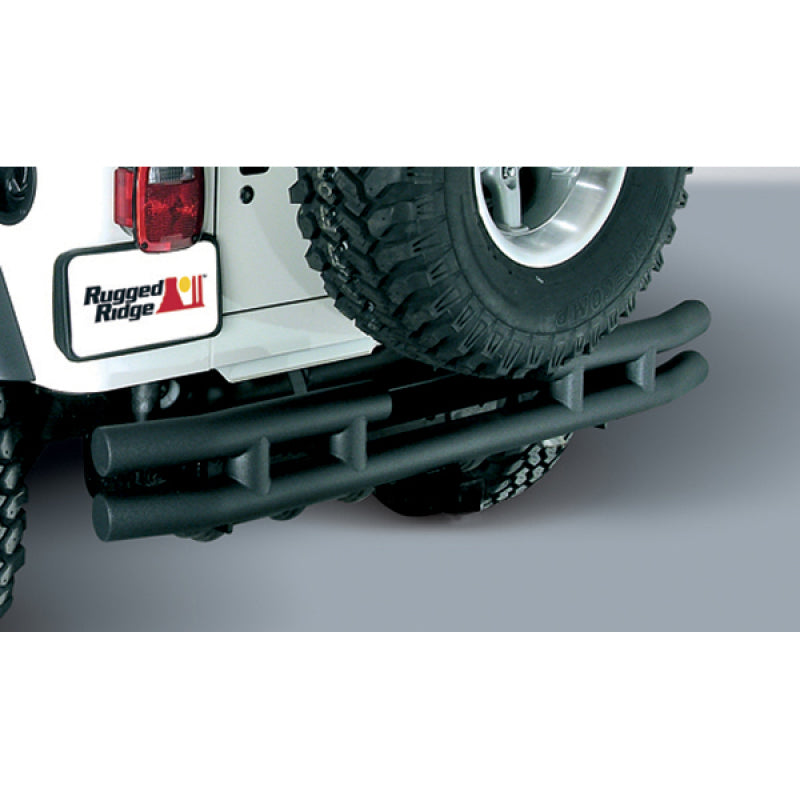 Rugged Ridge 3in Double Tube Rear Bumper 87-06 Jeep Wrangler Rugged Ridge Bumper Accessories