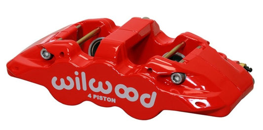 Wilwood Caliper-Aero4 - Red 1.12/1.12in Pistons 0.81in Disc