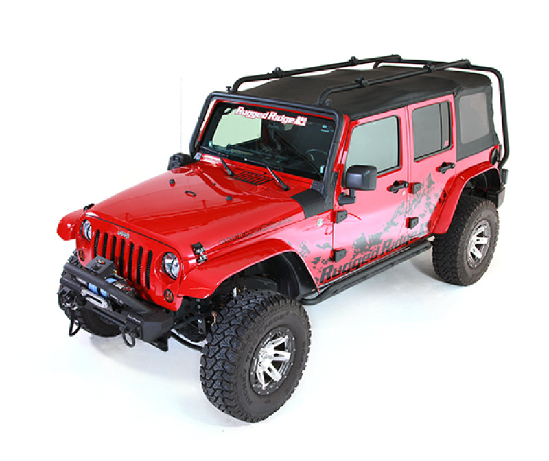 Rugged Ridge Roof Rack 07-18 Jeep 4-Door Jeep Wrangler Rugged Ridge Roof Rack