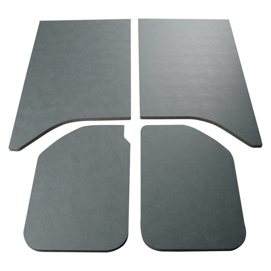 DEI 11-18 Jeep Wrangler JK 2-Door Boom Mat Headliner - 4 Piece - Gray Leather Look