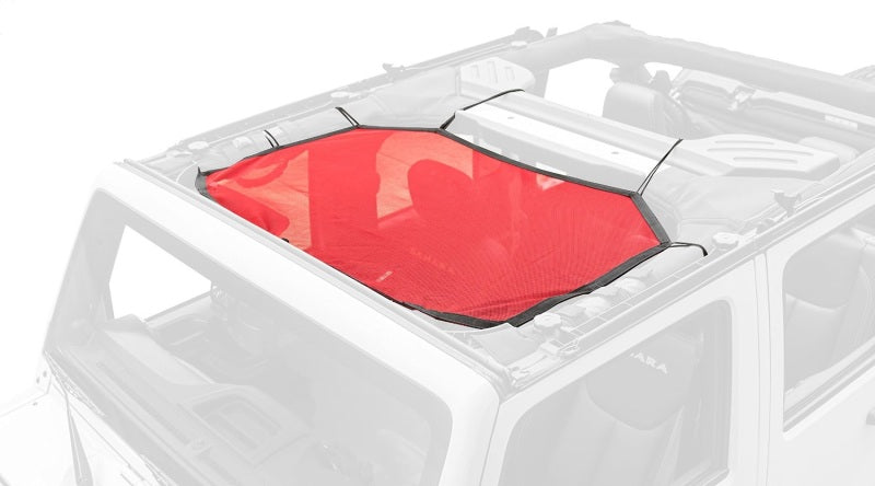 Rugged Ridge Eclipse Sun Shade Front Red 07-18 Jeep Wrangler Rugged Ridge Car Covers