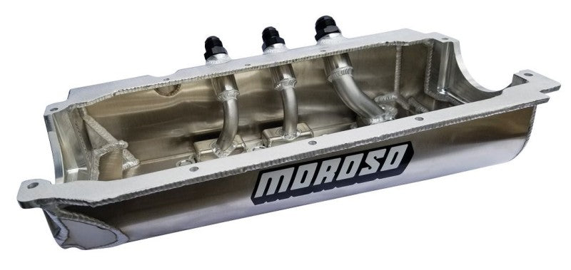 Moroso Dart/Rocket Spread Rail Dirt Late Model (w/Three Pick Ups) Dry Sump 6.5in Aluminum Oil Pan