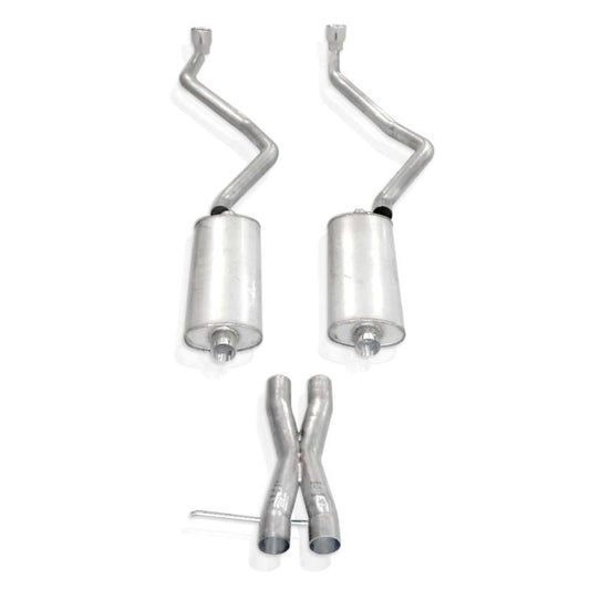 Stainless Works 2007-14 Chevy Tahoe And Yukon LT 2-1/2in Exhaust X-Pipe Chambered Mufflers Tips