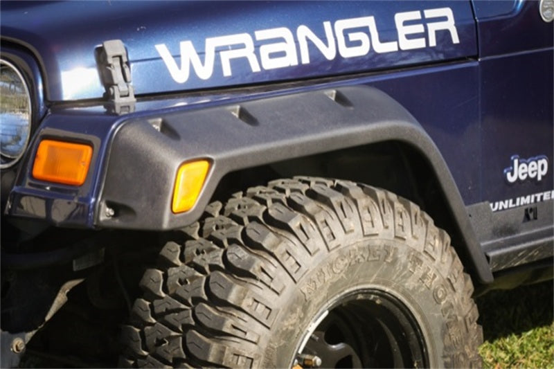 Rugged Ridge 4-Piece Fender Flare Kit 4.75-In 97-06 Jeep Wrangler Rugged Ridge Fender Flares