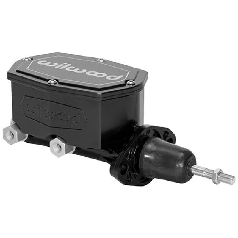 Wilwood Corvette C2 Compact Tandem Master Cylinder - 15/16in Bore Ball Black Wilwood Brake Master Cylinder