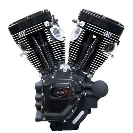 S&S Cycle 07-16 Touring Models T124LC Black Edition Longblock Engine - 585 GE Cams