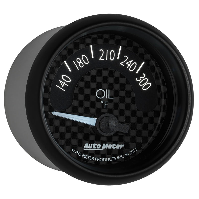 Autometer GT Series 52mm Short Sweep Electronic 140-300 Deg F Oil Temperature AutoMeter Gauges