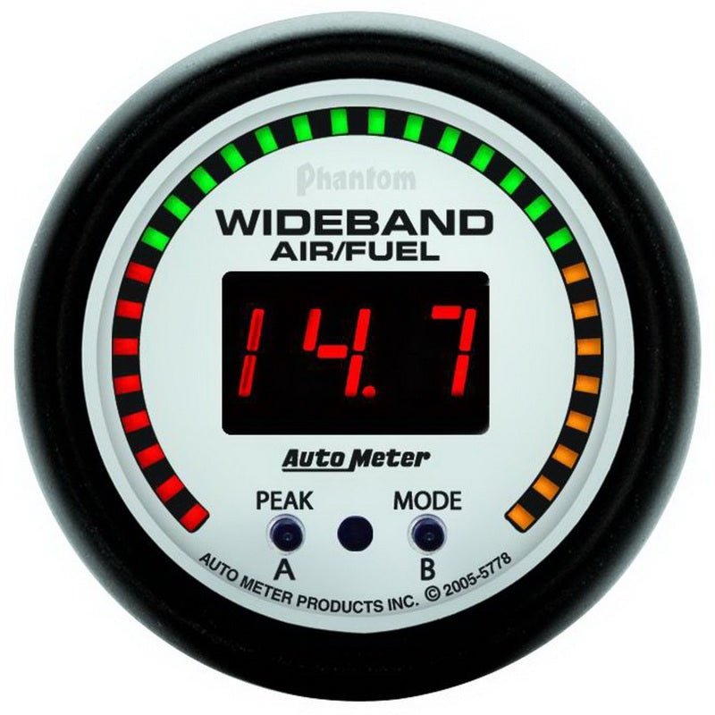 Autometer Phantom 52mm Wideband Air/Fuel Gauge AutoMeter Gauges
