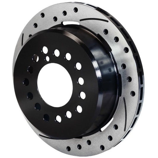 Wilwood Rotor-2.32in Offset-SRP-BLK-Drill-LH 11.00 x .810 - 5 Lug Wilwood Brake Rotors - 2 Piece