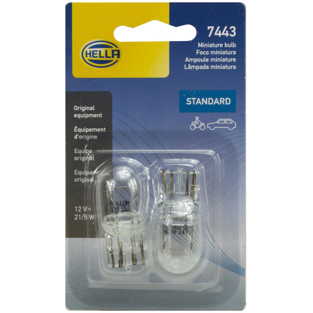 Hella Bulb 7443 12V 21/5W W3X16Q T65 (2) Hella Bulbs