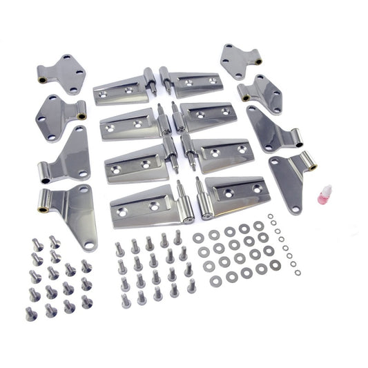 Rugged Ridge 07-18 Jeep Wrangler JKU Stainless Steel Door Hinge Kit Rugged Ridge Hardware Kits - Other