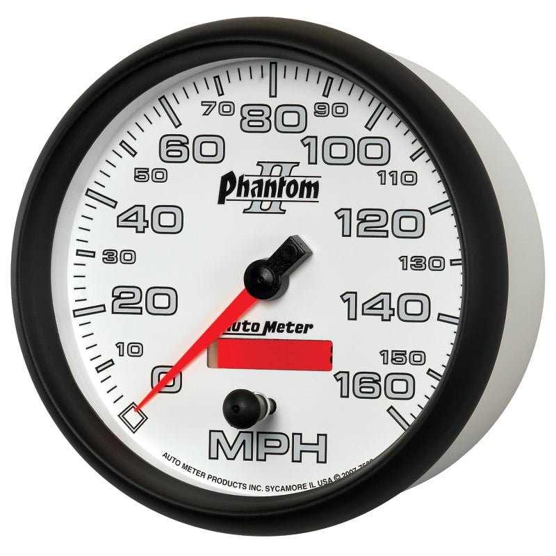 Autometer Phantom II 5in Electrical Programmable Speedometer 150MPH AutoMeter Gauges